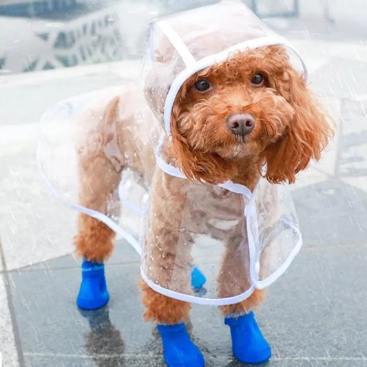 Chubasquero liso para mascotas, Impermeable para perros pequeños y medianos, Poncho para cachorros, Chubasquero para perros, ropa para mascotas, chubasquero para perros