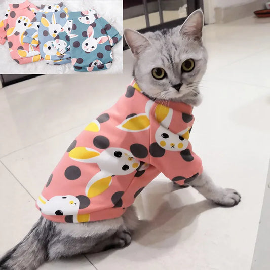 Dulce ropa para mascotas para gatos invierno cálido disfraz de gato Katten Gotas Kedi Sphynx Sudadera con capucha suéter cachorro ropa para perros productos para mascotas