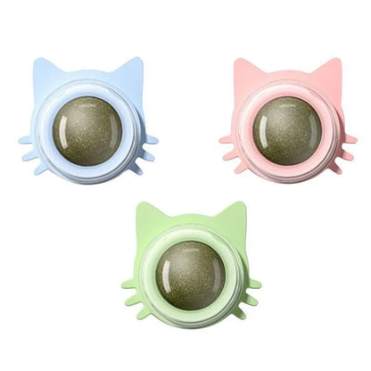 Bola de hierba gatera para Gato, piruleta pegada, Gatos de menta en la pared, Bola de energía para Mascotas, productos para aperitivos, accesorios para Gato