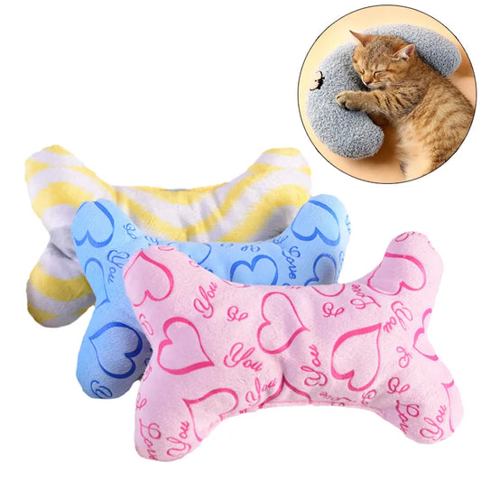 Almohada para dormir profundamente para cachorros, gatos y perros, Accesorios acogedores para perros, gatos, mascotas, suministros de felpa Sphynx Kedi Gotas, juguetes hondenkussen