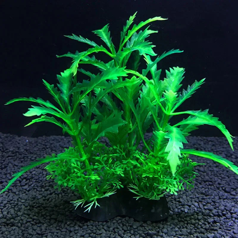 12 Kinds Artificial Aquarium Decor Plants Water Weeds Ornament Aquatic Plant Fish Tank Grass Decoration Accessories 14cm