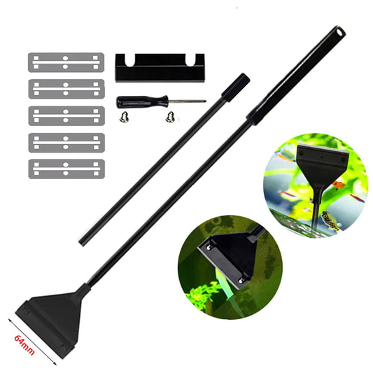 Aquarium cleaning tool fish tank flat sand algae removal dual-use glass algae removal scraper household cleaning supplies tool