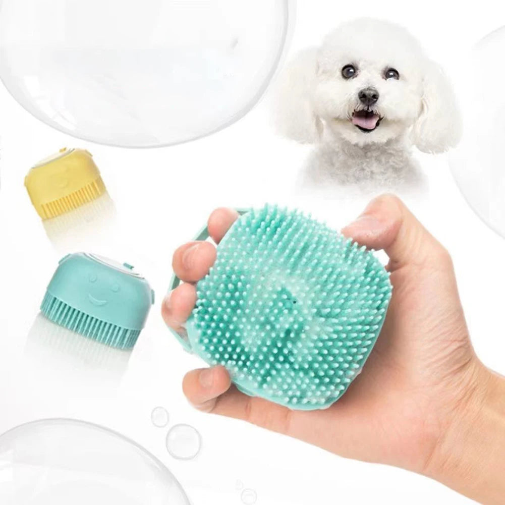 Baño cachorro perro gato guantes de masaje para baño cepillo suave seguridad silicona accesorios para Mascotas para perros gatos herramientas Mascotas productos