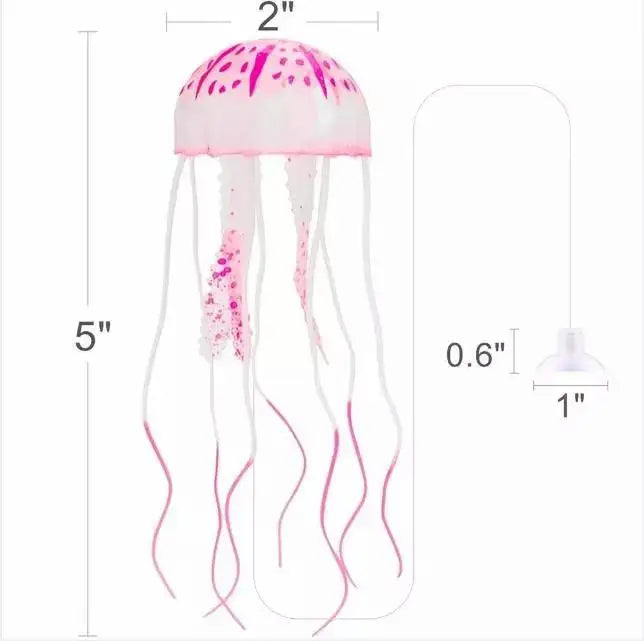 Artificial Swim Luminous Jellyfish Aquarium Decoration Fish Tank Underwater Live Plant Luminous Ornament Aquatic Landscape